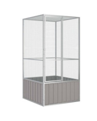 Cage à oiseaux Gris 111x107x211,5 cm Acier galvanisé | Mobilier & Déco