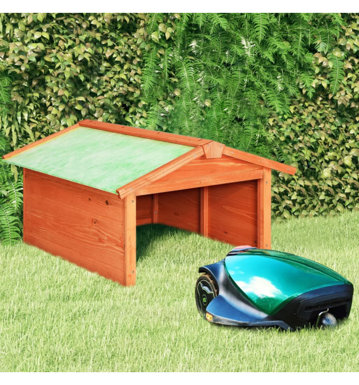 Garage de tondeuse à gazon 72x87x50 cm Bois de sapin solide | Mobilier & Déco