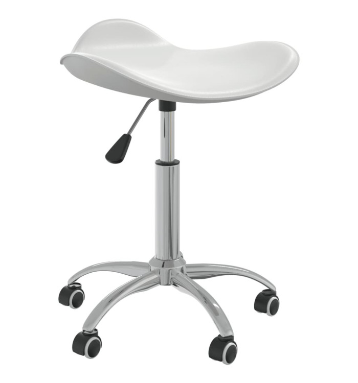 Tabouret de salon et spa Blanc Similicuir | Mobilier & Déco