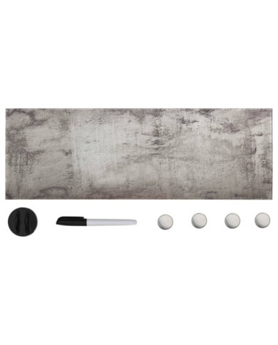 Tableau noir magnétique mural Verre 60x20 cm | Mobilier & Déco
