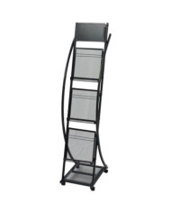 Porte-revue 40 x 32 x 131 cm Noir A4 | Mobilier & Déco