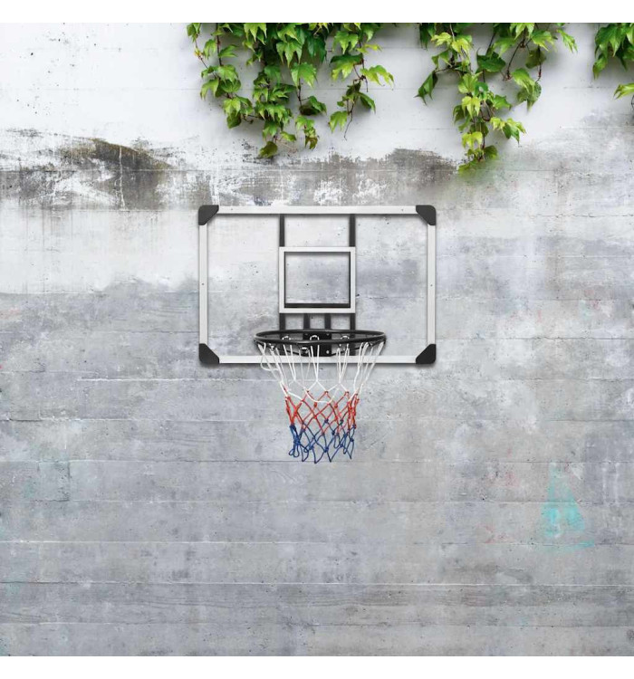 Panneau de basket-ball Transparent 90x60x2,5 cm Polycarbonate | Mobilier & Déco