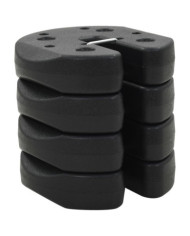 Poids pour belvédère 4 pcs Noir 220x50 mm Béton | Mobilier & Déco