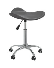 Tabouret de salon et spa Gris Similicuir | Mobilier & Déco