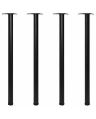 4 pieds de table réglables en hauteur Noir 1100 mm | Mobilier & Déco