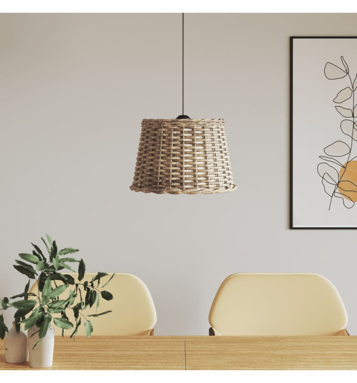 Abat-jour de plafonnier marron Ø40x26 cm osier | Mobilier & Déco
