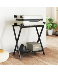 Porte-bagages noir 68x38x58 cm bambou | Mobilier & Déco