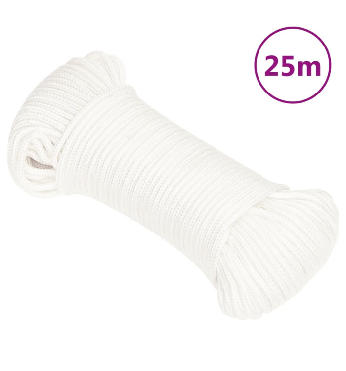 Corde de bateau Blanc complet 4 mm 25 m Polypropylène | Mobilier & Déco
