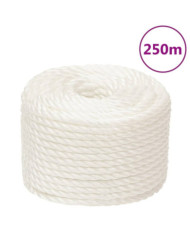 Corde de travail Blanc 16 mm 250 m polypropylène | Mobilier & Déco