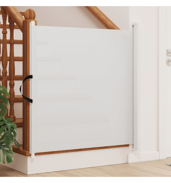 Porte rétractable pour animaux de compagnie blanc 82,5x125 cm | Mobilier & Déco