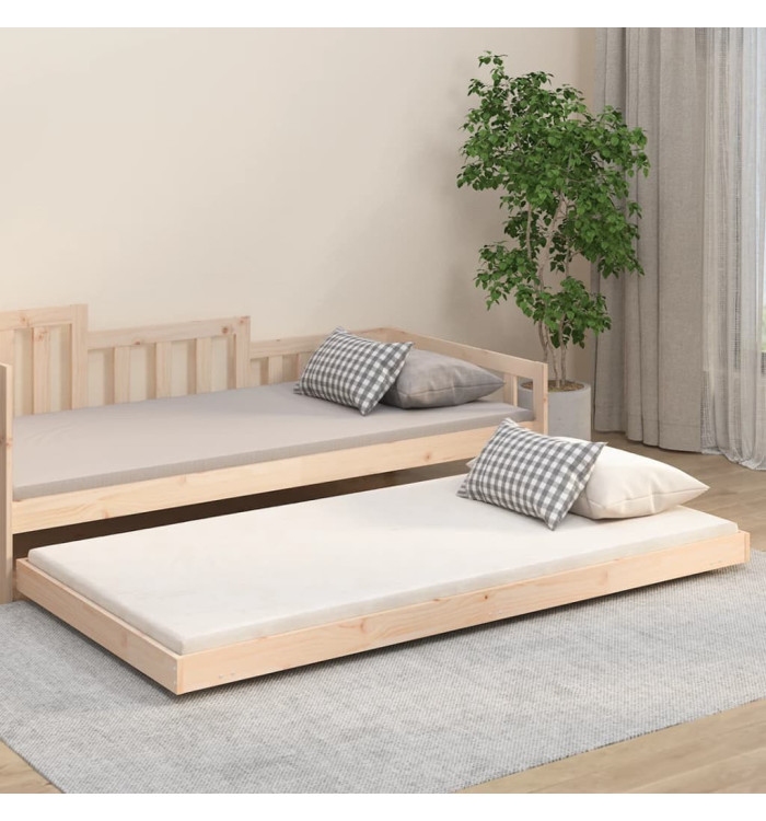 Cadre de lit sans matelas 80x200 cm bois massif de pin | Mobilier & Déco