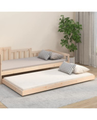 Cadre de lit sans matelas 80x200 cm bois massif de pin | Mobilier & Déco