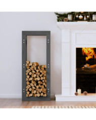 Support pour bois de chauffage Gris 41x25x100 cm Bois de pin | Mobilier & Déco