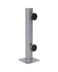 Base de parasol pour mât Ø32/34/38 mm argenté acier | Mobilier & Déco