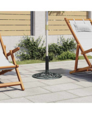 Socle de parasol Vert 9 kg 40 cm Fonte | Mobilier & Déco