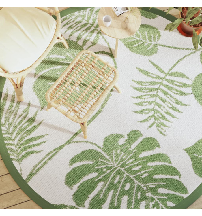 Tapis d'extérieur ARAKIL vert Ø200 cm PP | Mobilier & Déco