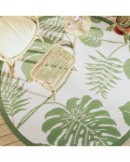 Tapis d'extérieur ARAKIL vert Ø200 cm PP | Mobilier & Déco