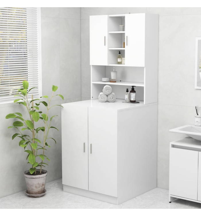 Meuble pour machine à laver Blanc | Mobilier & Déco