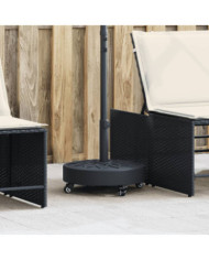 Base de parasol avec roues pour mâts Ø38 / 48 mm 27 kg rond | Mobilier & Déco