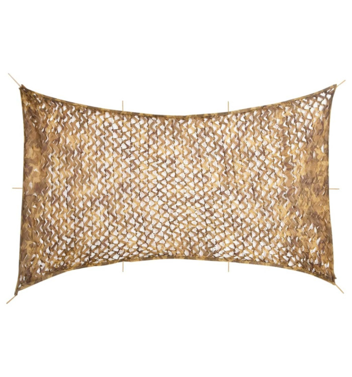 Filet de camouflage avec sac de rangement 600x414 cm sable | Mobilier & Déco