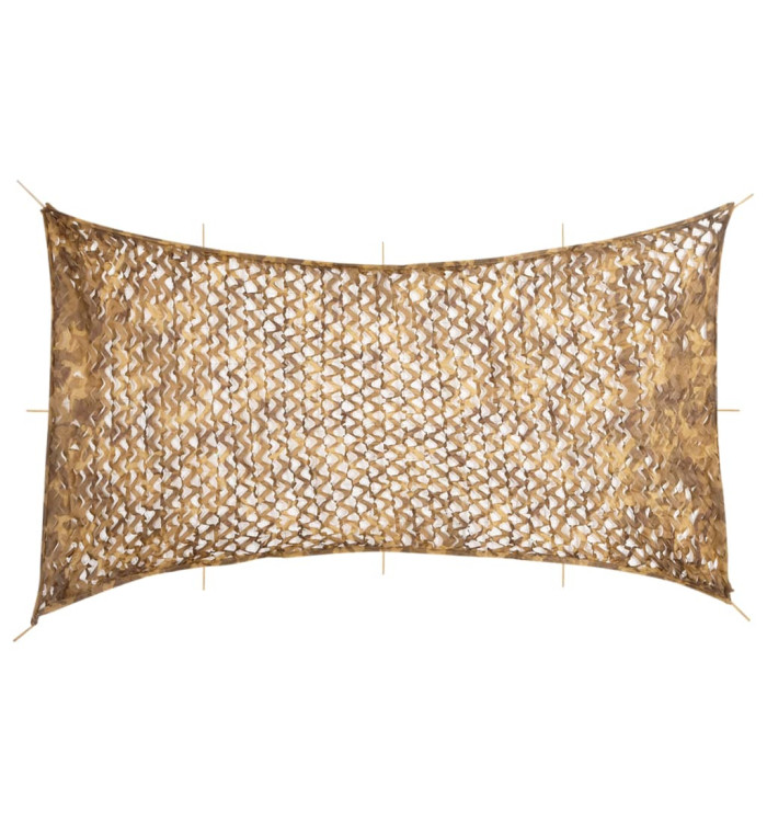 Filet de camouflage avec sac de rangement 816x520 cm sable | Mobilier & Déco