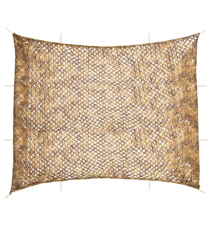 Filet de camouflage avec sac de rangement 729x602 cm sable | Mobilier & Déco