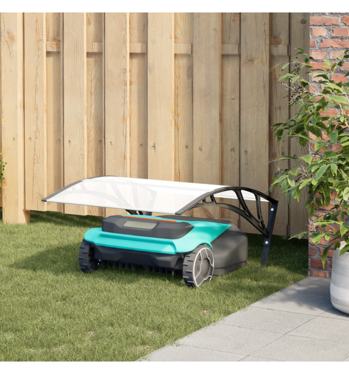 Garage pour robot tondeuse noir 80x101x46 cm | Mobilier & Déco