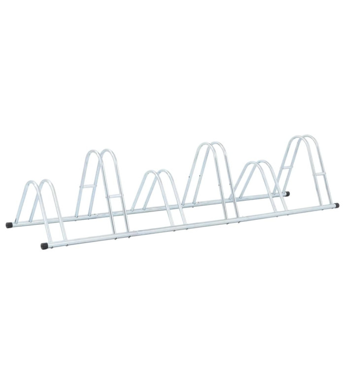 Support de vélo au sol autoportant pour 6 vélos acier galvanisé | Mobilier & Déco