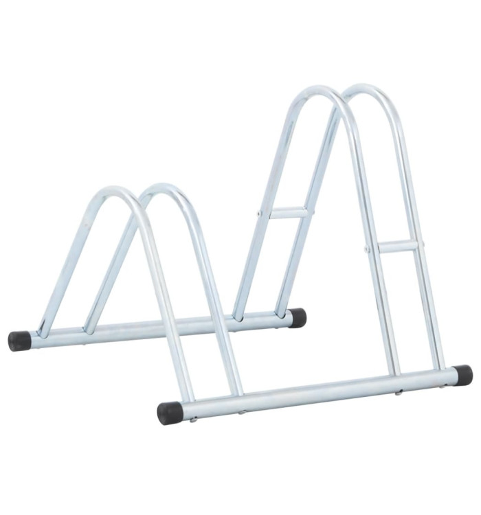 Support de vélo au sol autoportant pour 2 vélos acier galvanisé | Mobilier & Déco