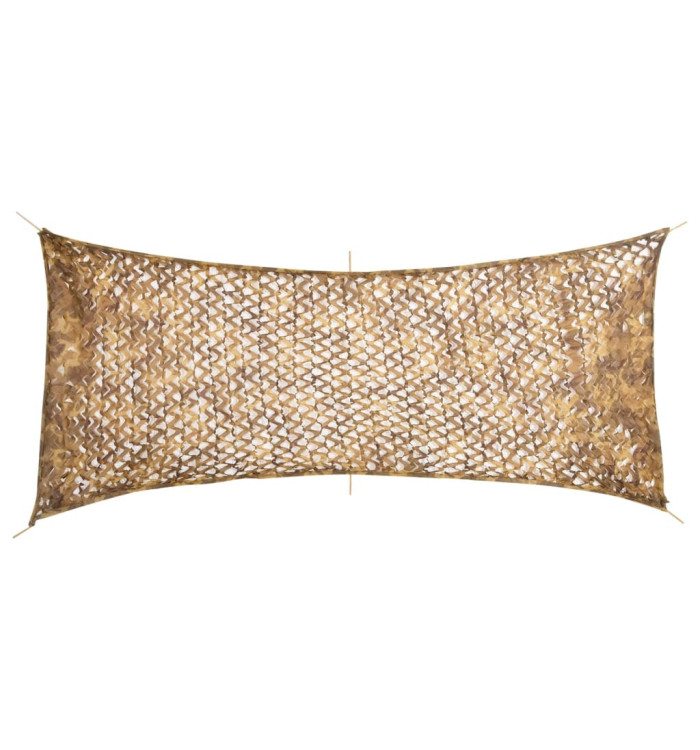 Filet de camouflage avec sac de rangement 409x206 cm sable | Mobilier & Déco