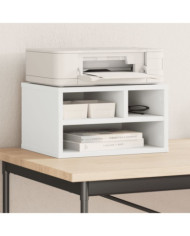Support d'imprimante blanc 40x32x22,5 cm bois d'ingénierie | Mobilier & Déco
