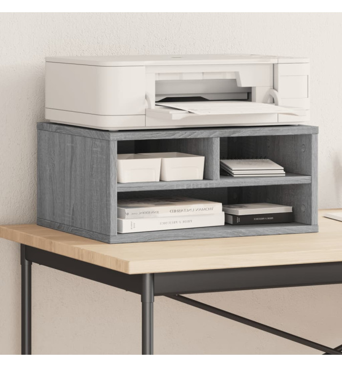 Support d'imprimante sonoma gris 49x40x22,5cm bois d'ingénierie | Mobilier & Déco
