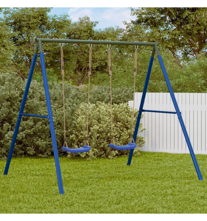 Cadre de balançoire extérieur et 4 crochets de suspension acier | Mobilier & Déco