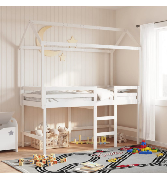 Toit de lit pour enfants 217x85,5x154 cm bois de pin massif | Mobilier & Déco