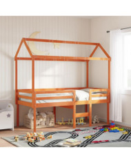 Toit de lit pour enfants 207x80,5x151,5 cm bois de pin massif | Mobilier & Déco