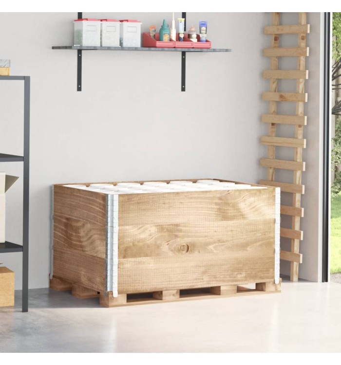 Colliers de palette 3 pcs 120x80 cm bois de pin solide | Mobilier & Déco