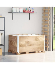 Colliers de palette 3 pcs 120x80 cm bois de pin solide | Mobilier & Déco
