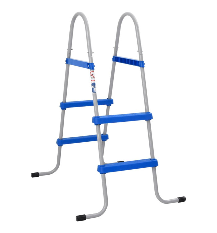 Échelle de piscine pour piscine hors sol 84 cm acier plastique | Mobilier & Déco