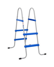 Échelle de piscine pour piscine hors sol 84 cm acier plastique | Mobilier & Déco