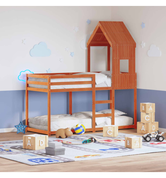 Toit de lit pour enfants 60x99x139,5 cm bois de pin massif | Mobilier & Déco