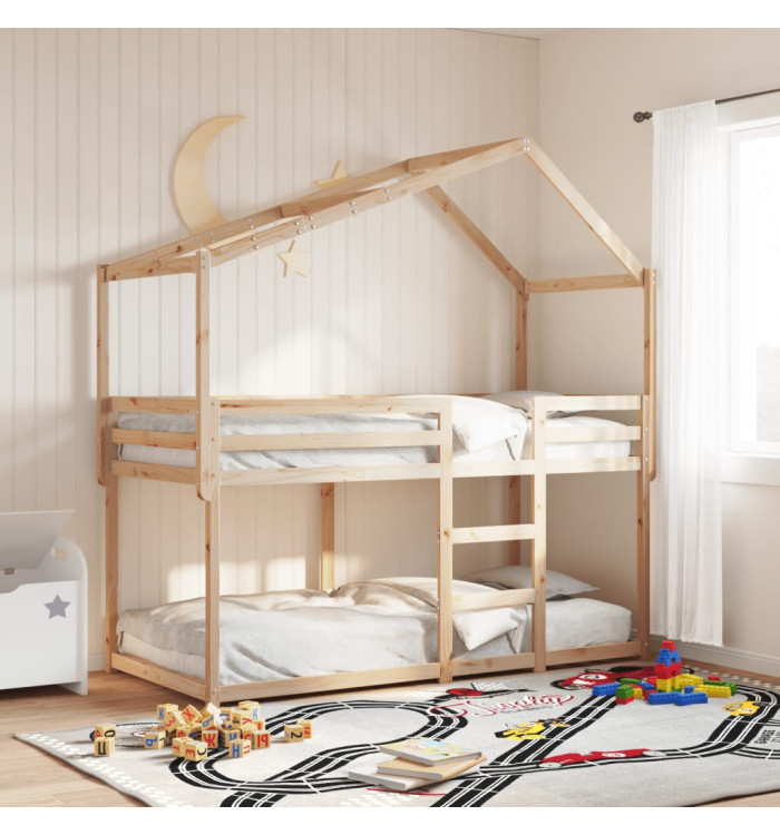 Toit de lit pour enfants 203x80,5x142 cm bois de pin massif | Mobilier & Déco