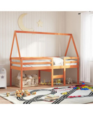 Toit de lit pour enfants 209x95,5x88 cm bois de pin massif | Mobilier & Déco