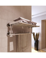 Porte serviettes double - Barre Fixe 6 tubes | Mobilier & Déco