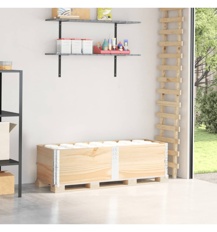 Colliers de palette 2 pcs 150x50 cm bois de pin solide | Mobilier & Déco