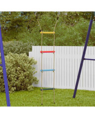 Échelle de corde pour enfants avec 4 échelons multicolore | Mobilier & Déco