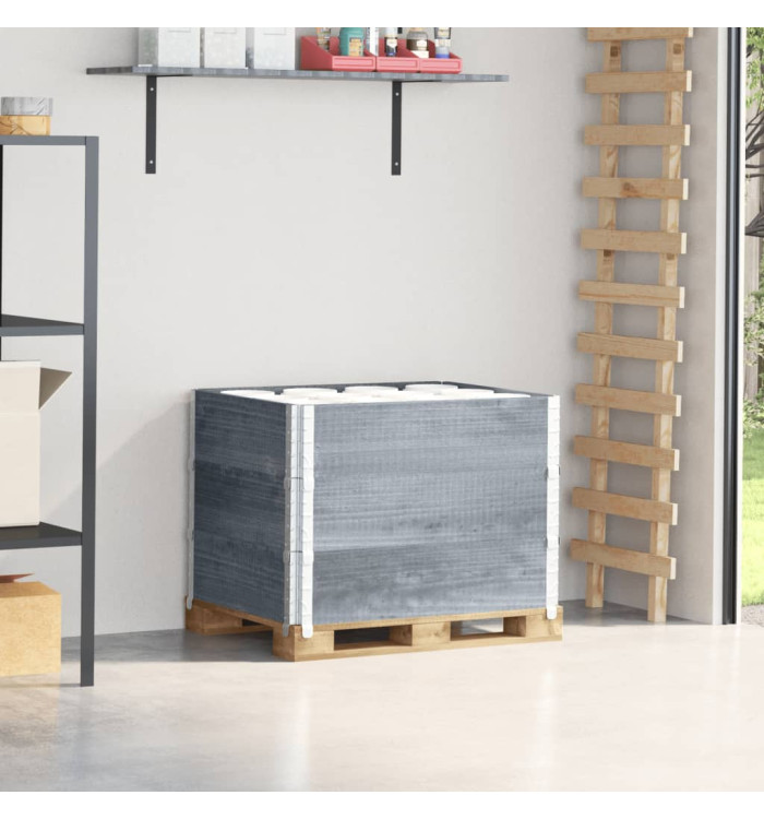 Colliers de palette 3 pcs gris 80x60 cm bois de pin solide | Mobilier & Déco