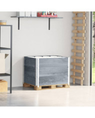Colliers de palette 3 pcs gris 80x60 cm bois de pin solide | Mobilier & Déco
