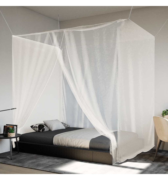 Moustiquaire suspendue 156 maille blanc 220x120x150 cm | Mobilier & Déco