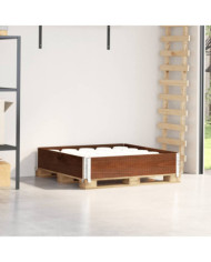Collier de palette marron 100x100 cm bois de pin solide | Mobilier & Déco