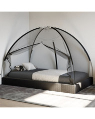 Moustiquaire mongole avec portes 220 maille noir 200x120x130 cm | Mobilier & Déco